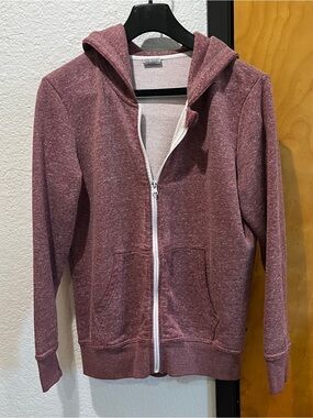 Women’s Little Bipsy Heathered Mauve Zip-Up Hoodie